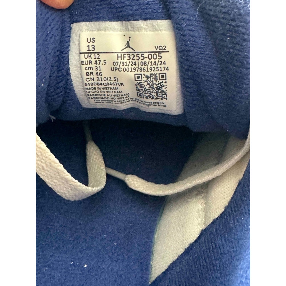 Jordan Flight Court Low Mens 13 Beige Royal Blue Sneakers New No Box HF3255-005 - Picture 7 of 11